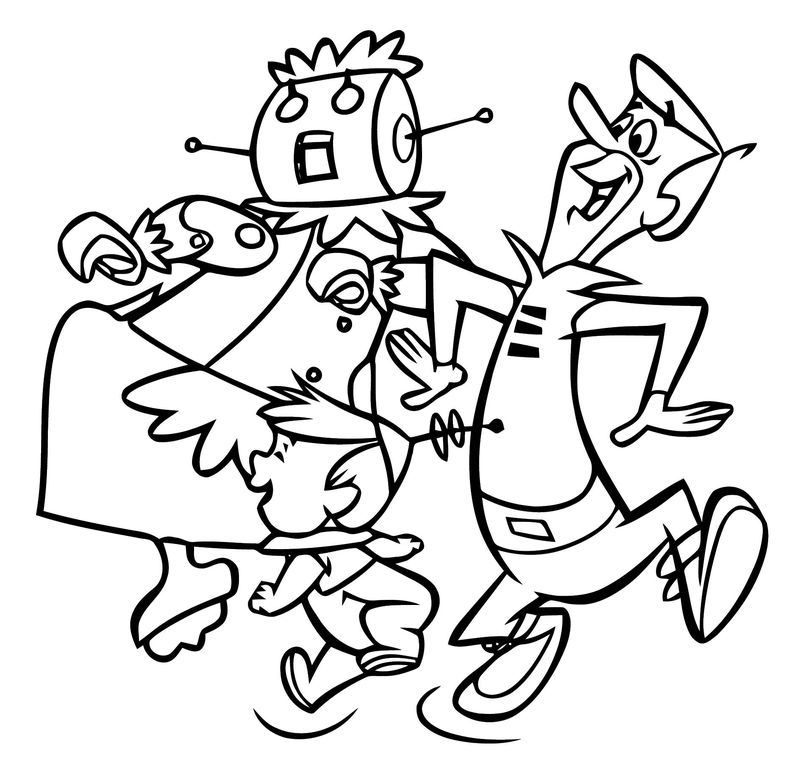 Funny Jetsons Coloring Page