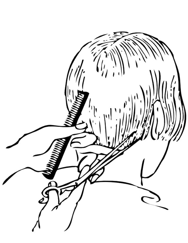 Hairdresser Coloring Page