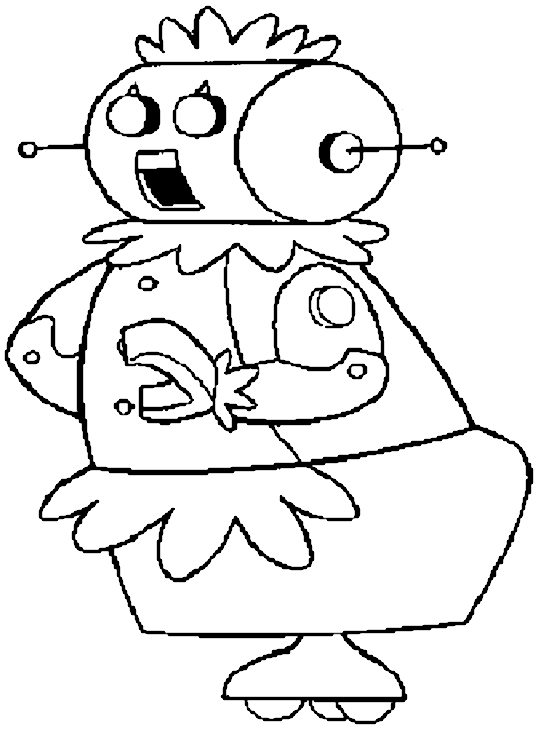 Rosie Robot Jetsons Coloring Page