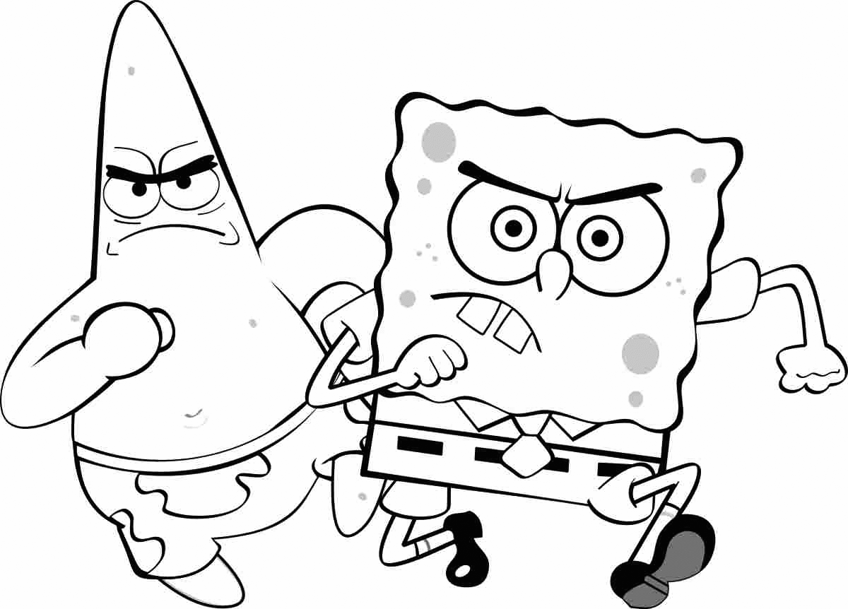 Serious Patrick Star Coloring Page