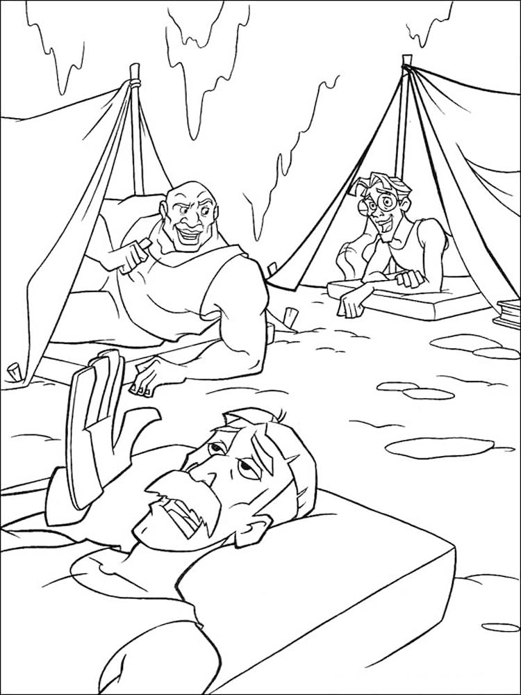 Atlantis Camp Coloring Page