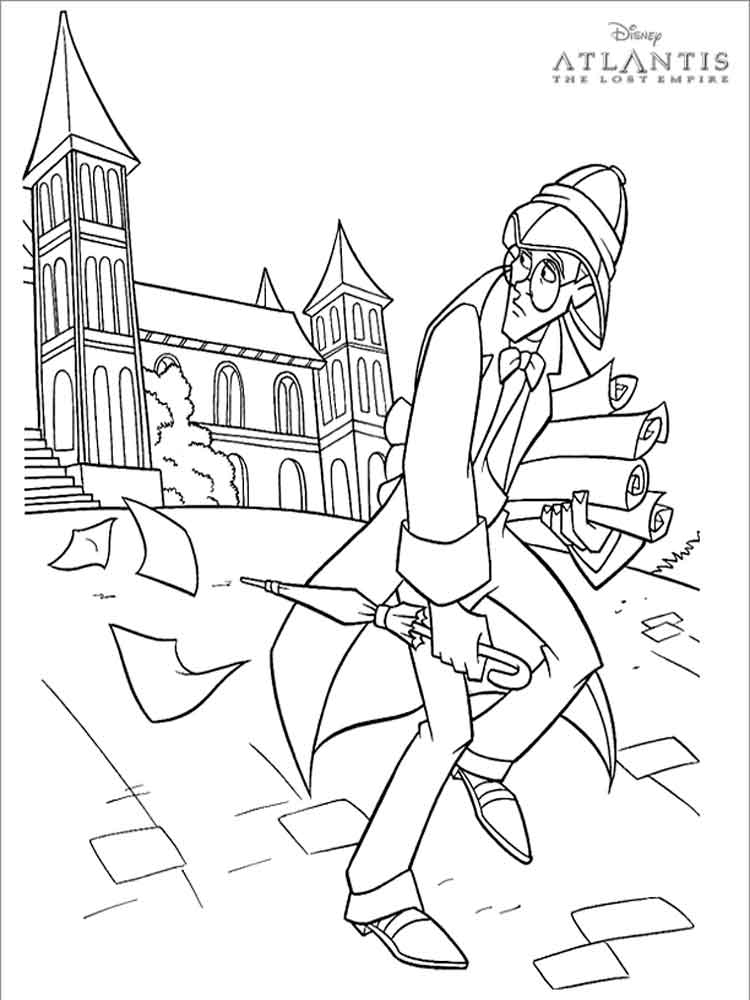 Atlantis Movie Coloring Pages