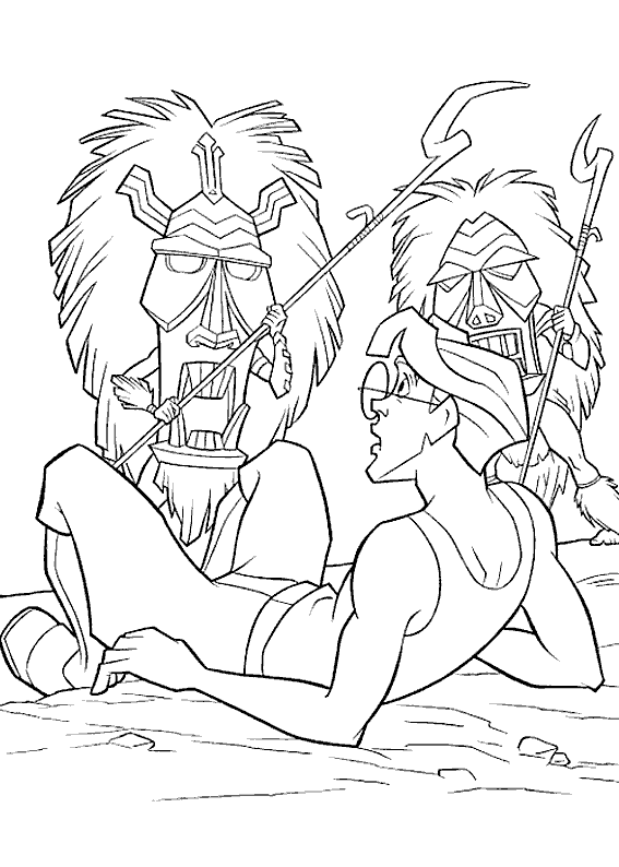 Atlantis Movie Scene Coloring Page