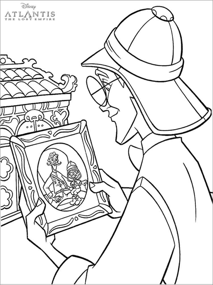 Atlantis Picture Coloring Page