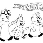 Chipmunks Coloring Pages