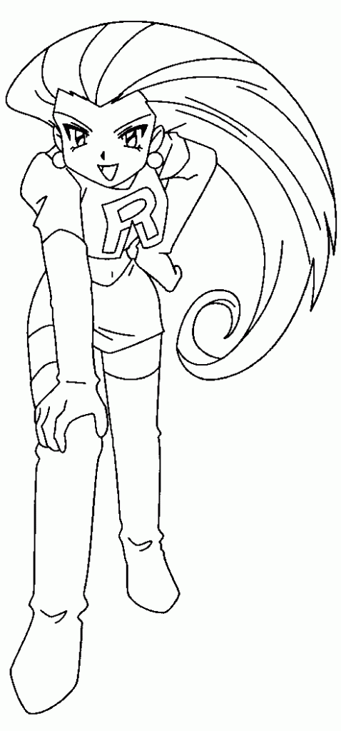 Jessie Team Rocket Coloring Page