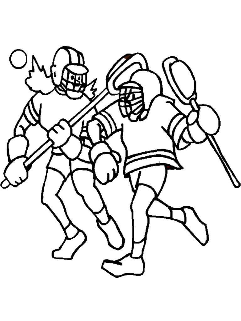 Lacrosse Coloring Page