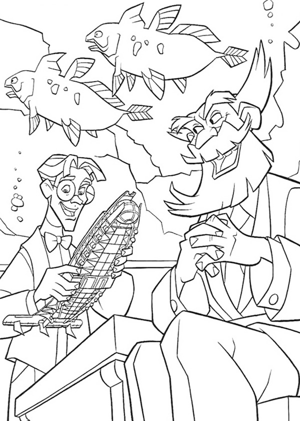 Milo And Jebidiah Atlantis Coloring Page