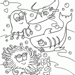 Ocean Animals Coloring Page