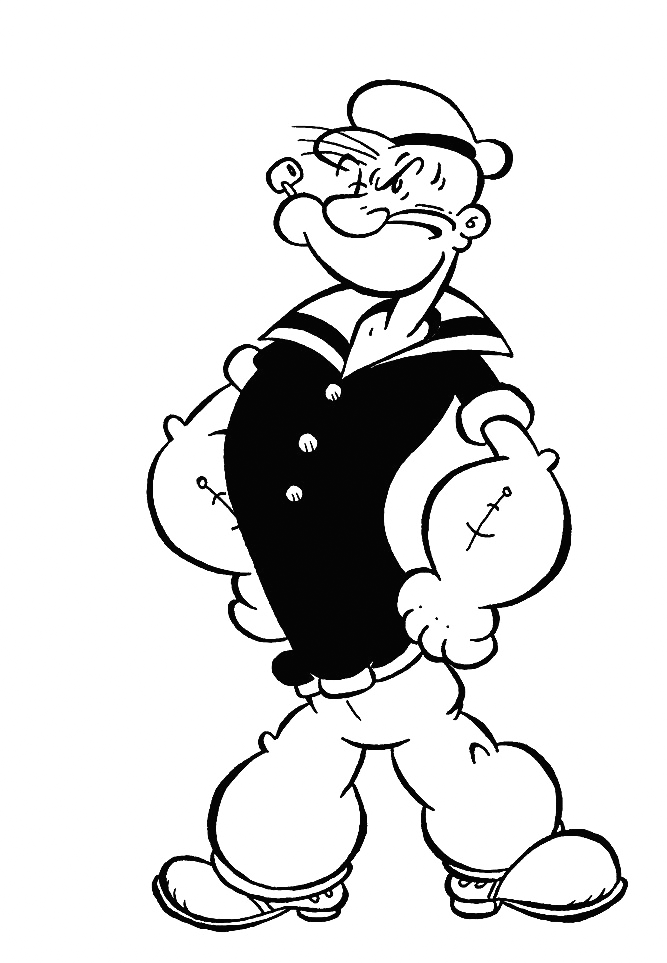 Popeye Coloring Page