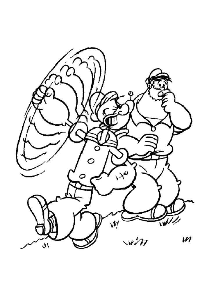 Popeye Coloring Pages