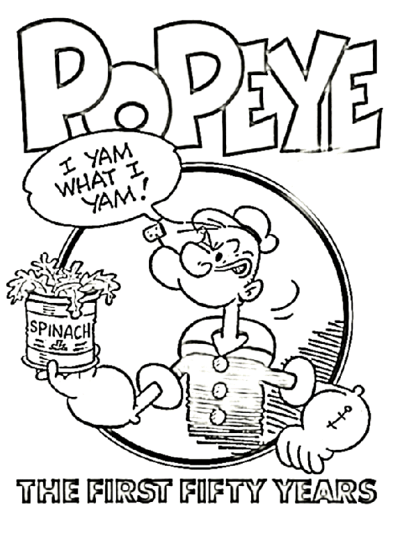 Popeye Is Coloring Page
