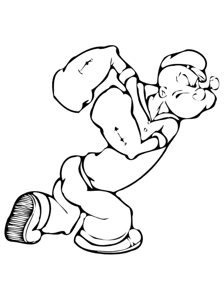 Popeye Printable Coloring Pages