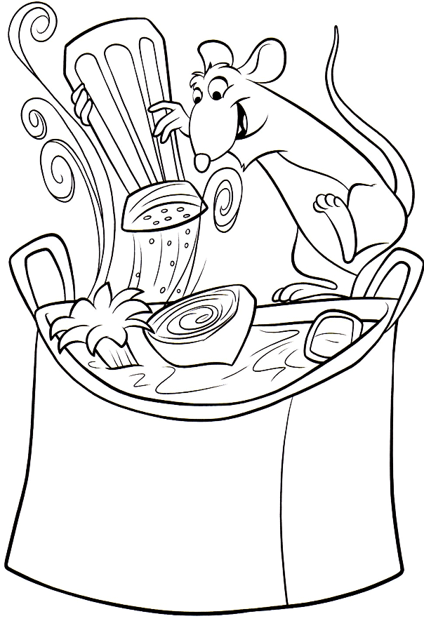 Ratataoulie Coloring Page