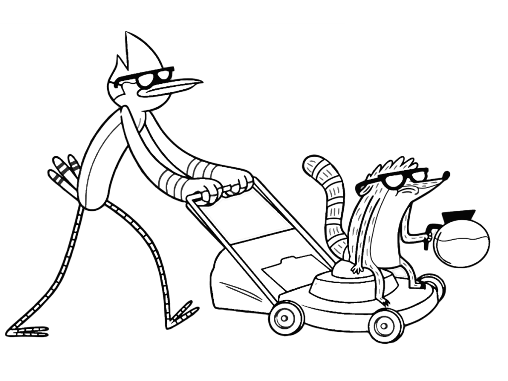Regular Show Coloring Page