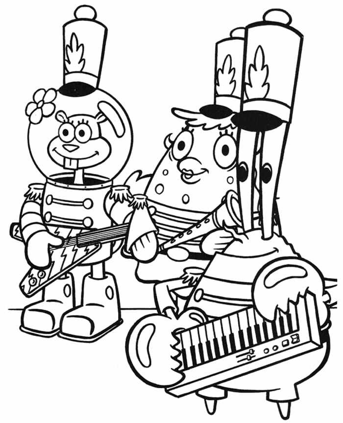 sandy coloring pages