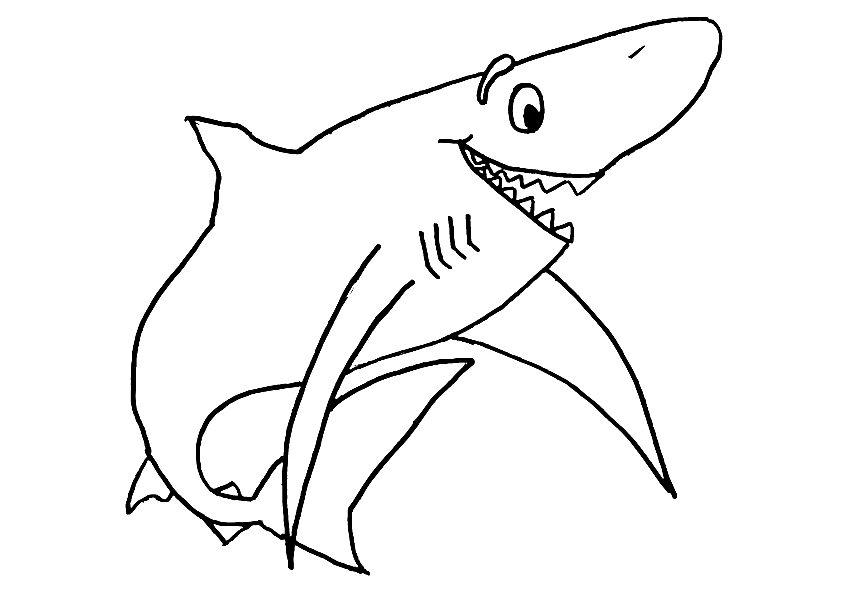 Shark Coloring Page