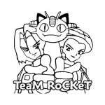 Team Rocket Coloring Page