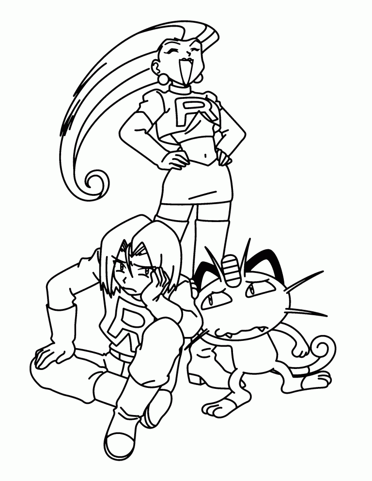 Team Rocket Coloring Pages - Best Coloring Pages For Kids