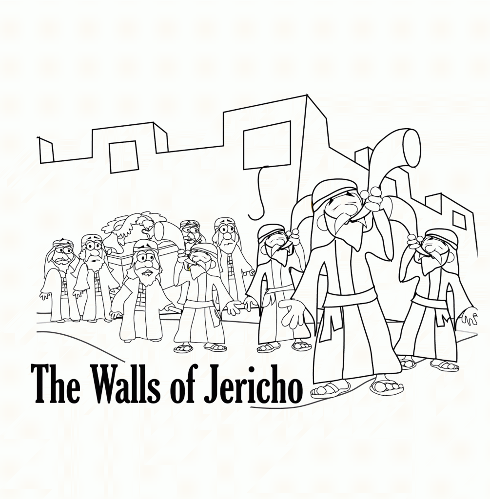 The Walls Of Jericho Coloring Pages