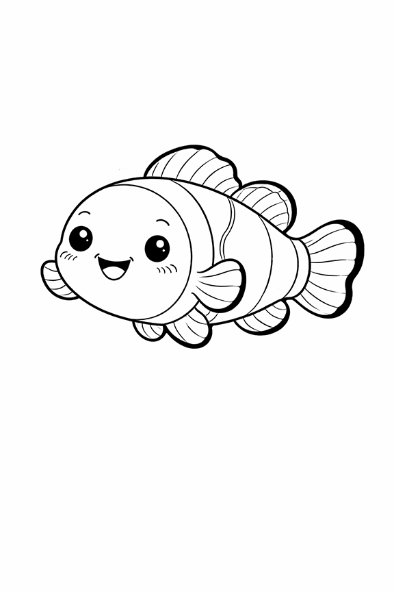 Clownfish Coloring Page