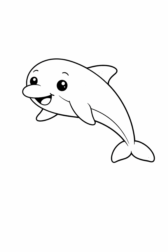 Dolphin Coloring Page