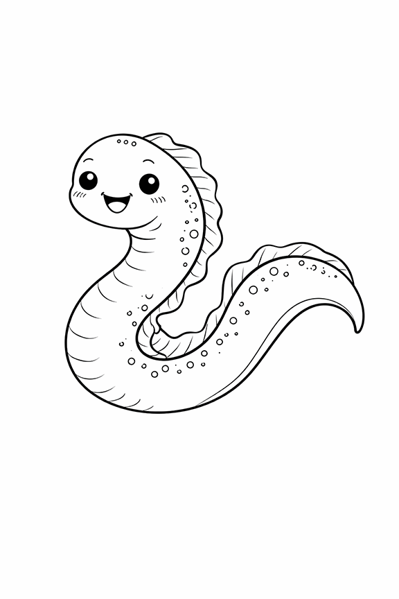 Eel Coloring Page