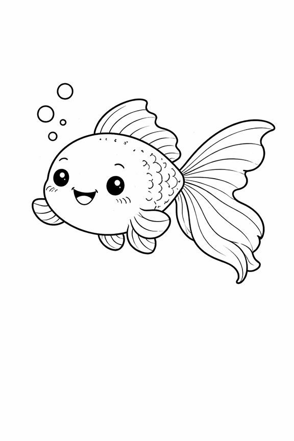 Goldfish Coloring Page