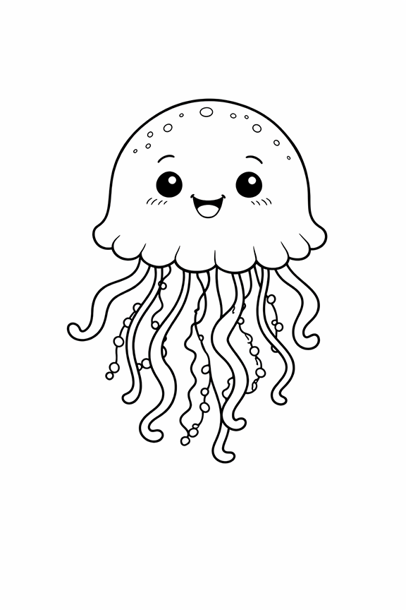 Jellyfish Coloring Page
