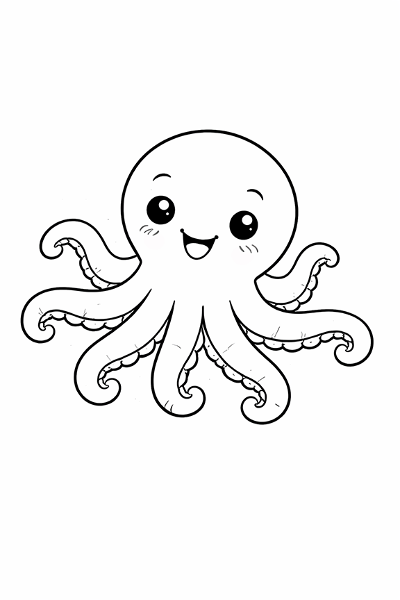 Octopus Coloring Page