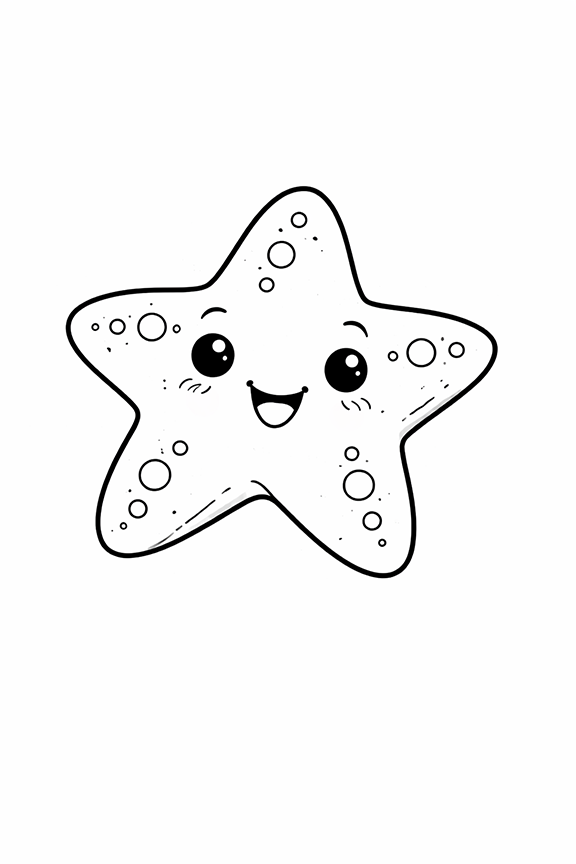 Starfish Coloring Page
