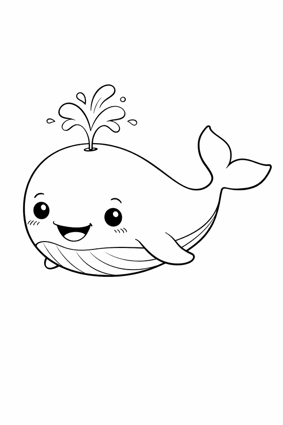 Whale Coloring Page