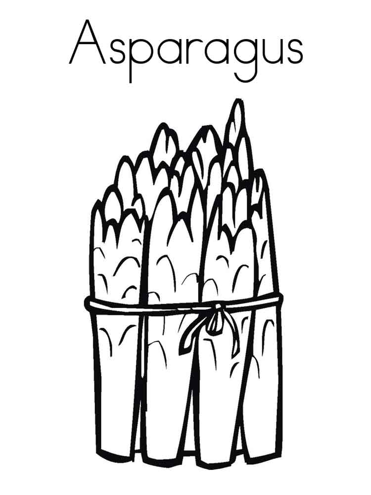 Asparagus Coloring Page