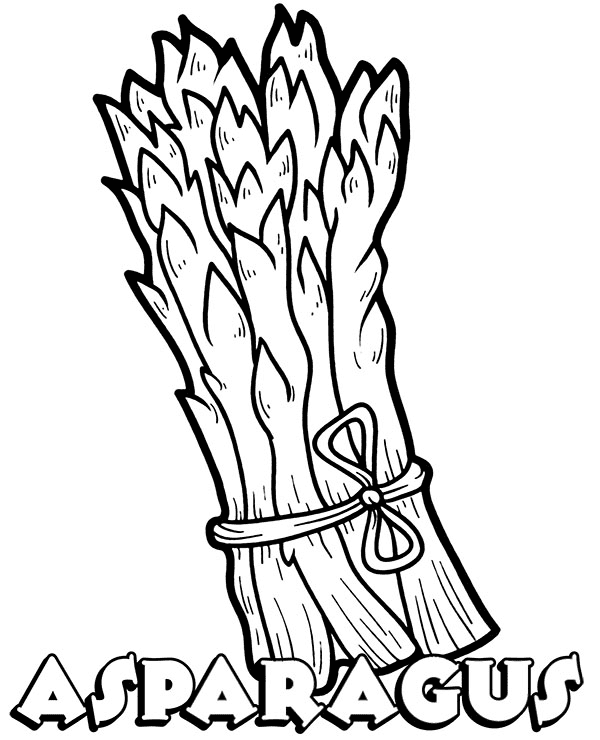 Asparagus Coloring Page