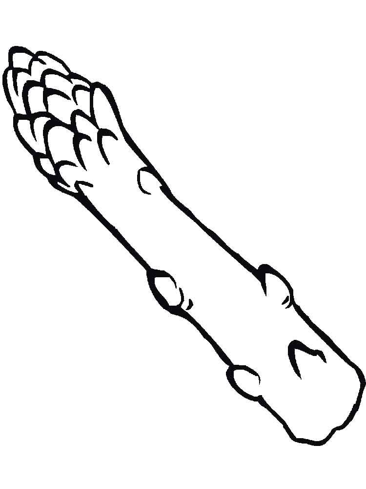 Asparagus Spear Coloring Page