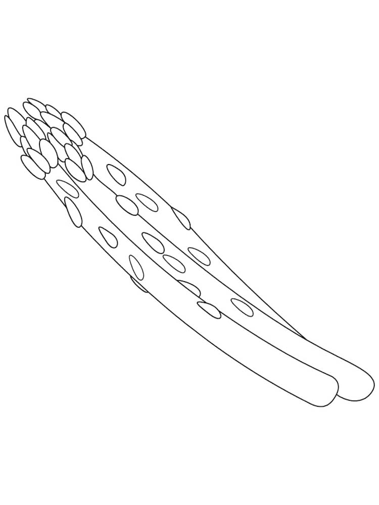 Asparagus Spears Coloring Page