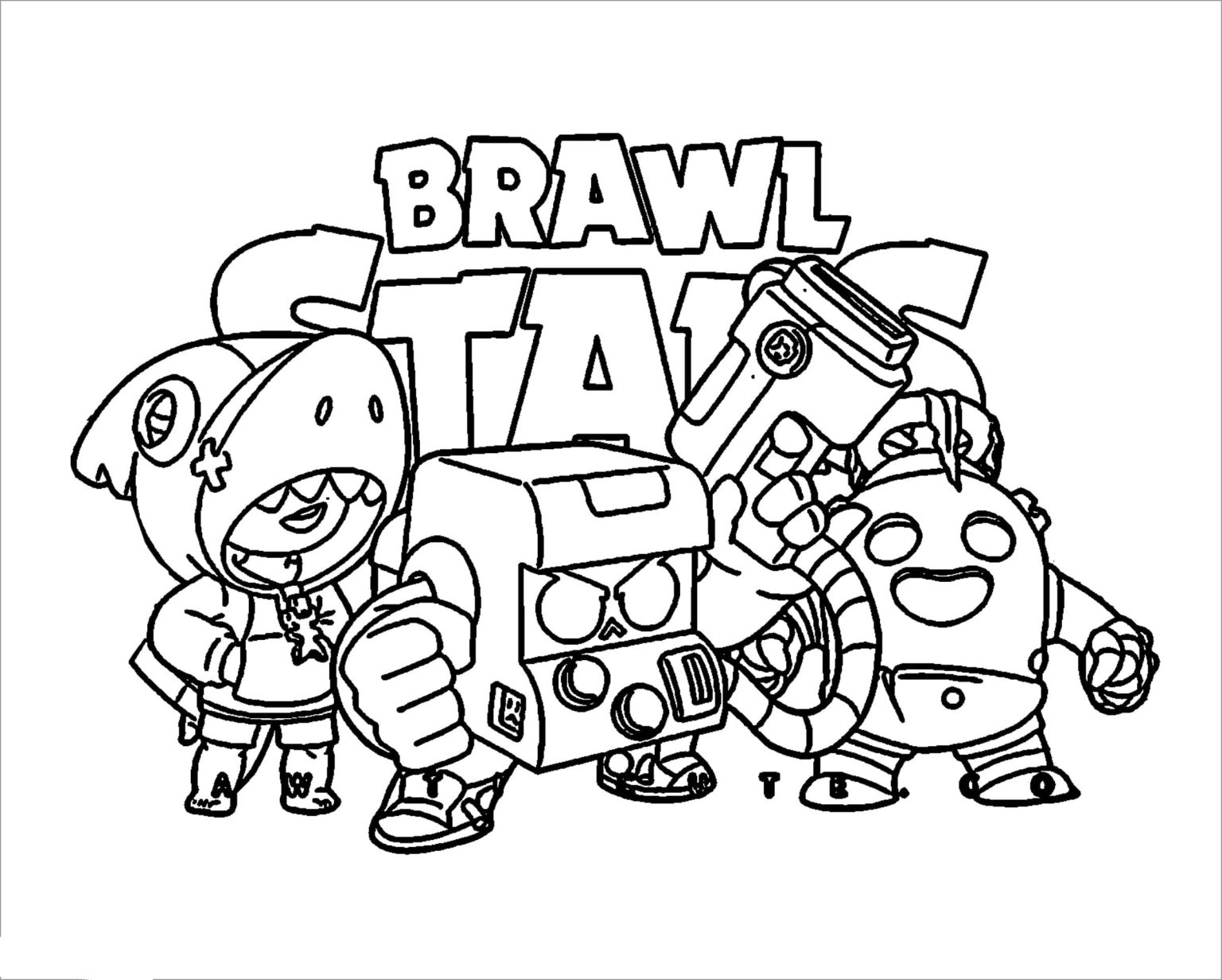 Brawl Stars Coloring Pages - Best Coloring Pages For Kids