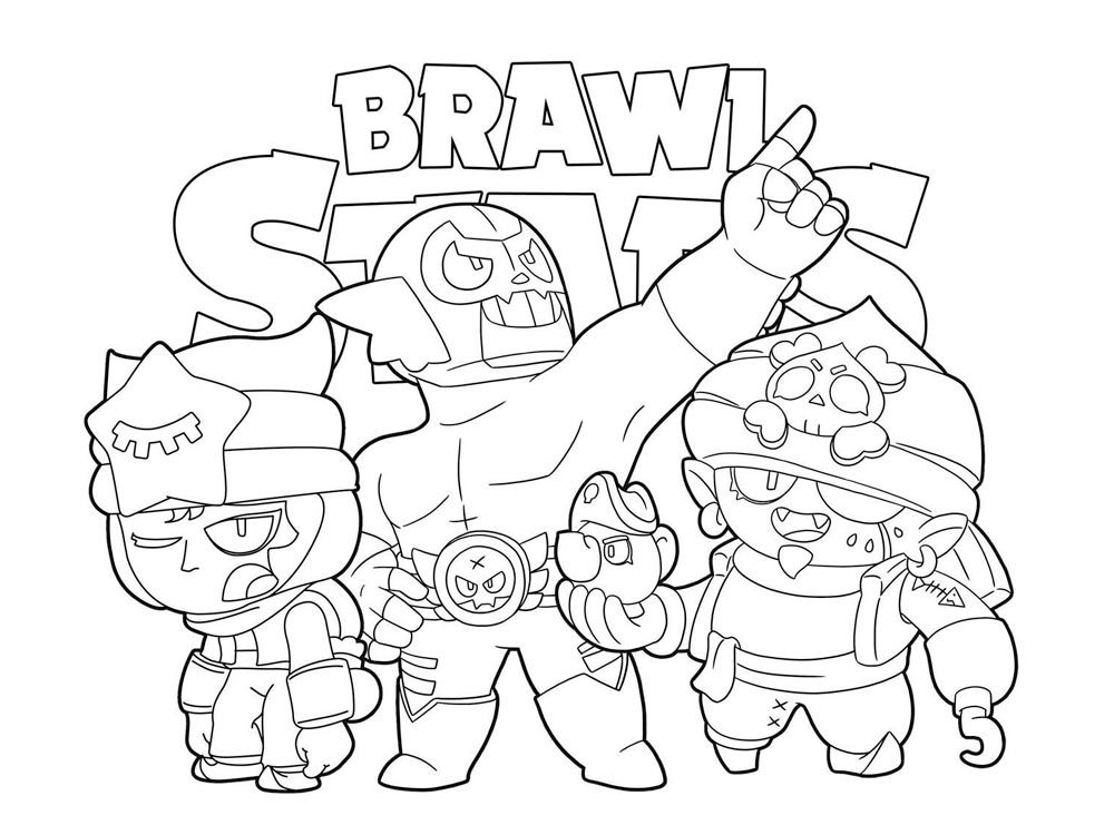 Brawl Stars Coloring Pages