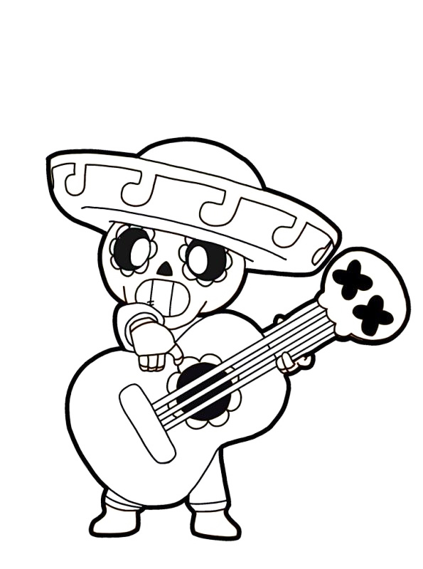 Brawl Stars Day Of The Dead Coloring