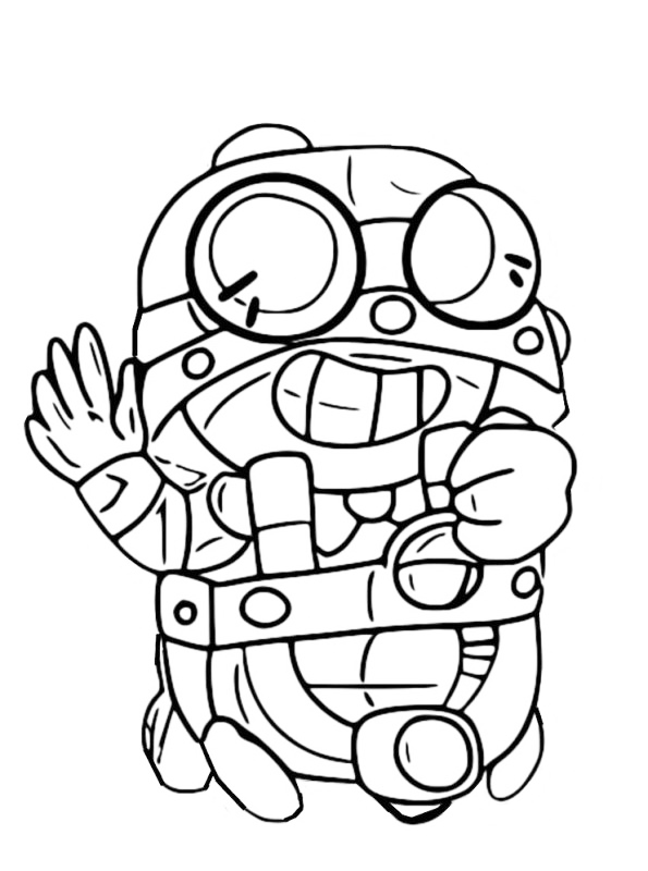 Brawl Stars Printable Coloring Page