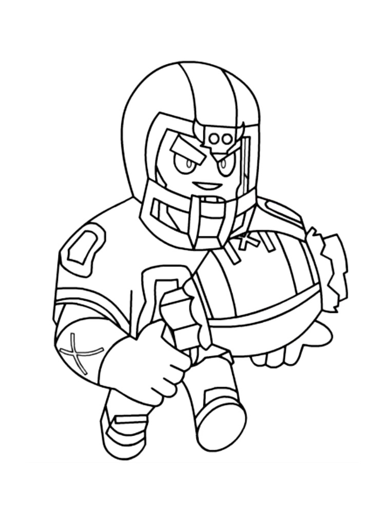 Bull Brawl Stars Coloring Page