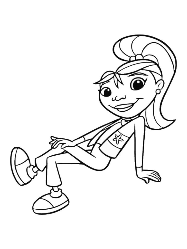 Cute Maya Coloring Page