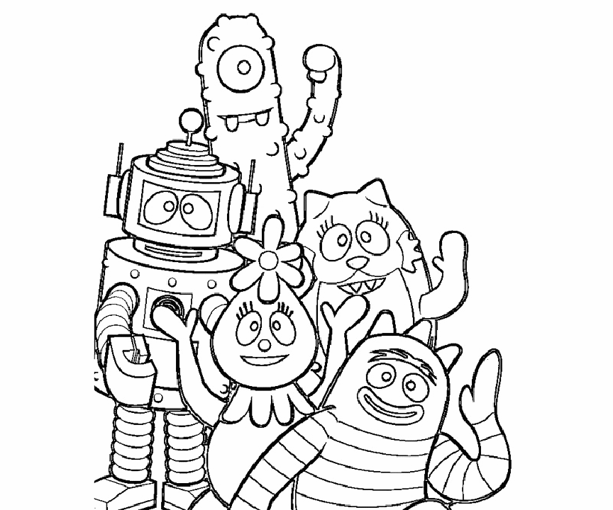 Yo Gabba Gabba Coloring Pages - Best Coloring Pages For Kids