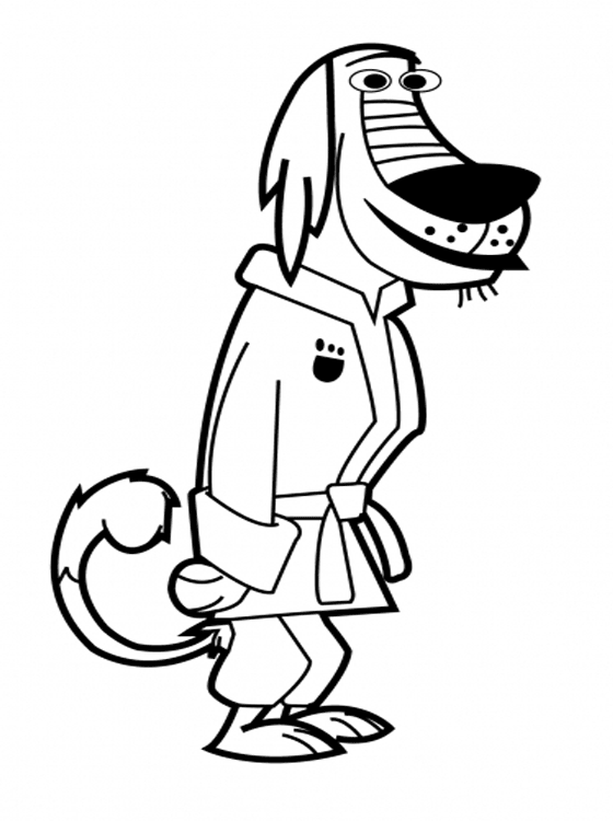 Dukey Johnny Test Coloring Page