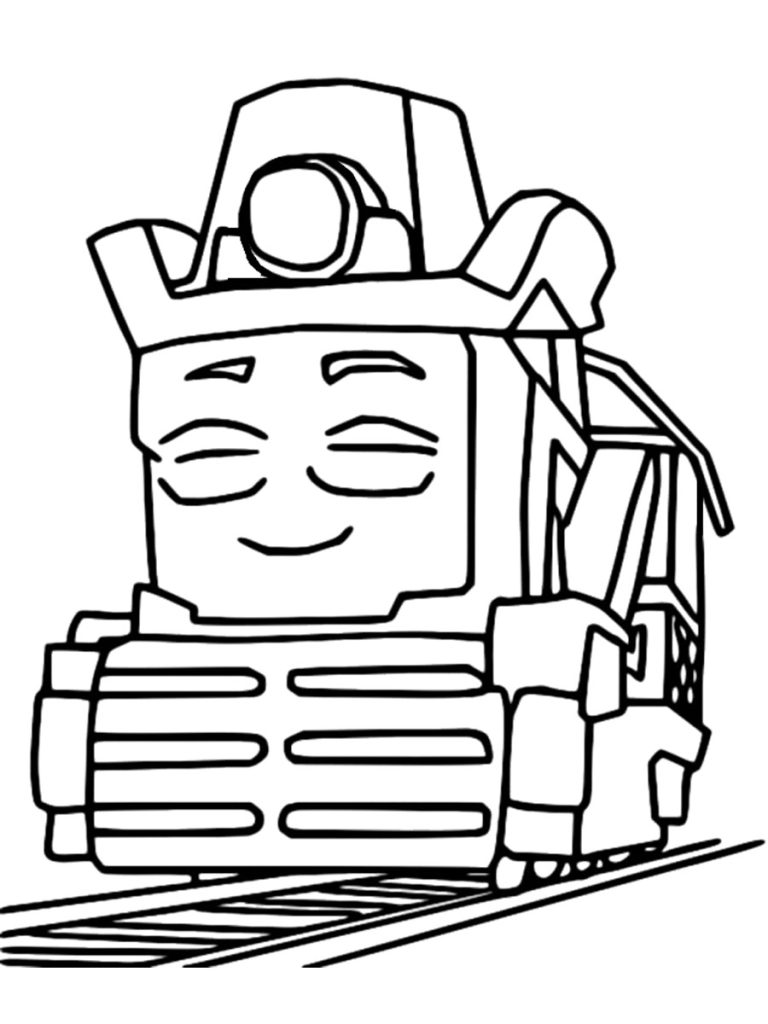 Farmer Faye Mighty Express Coloring Page