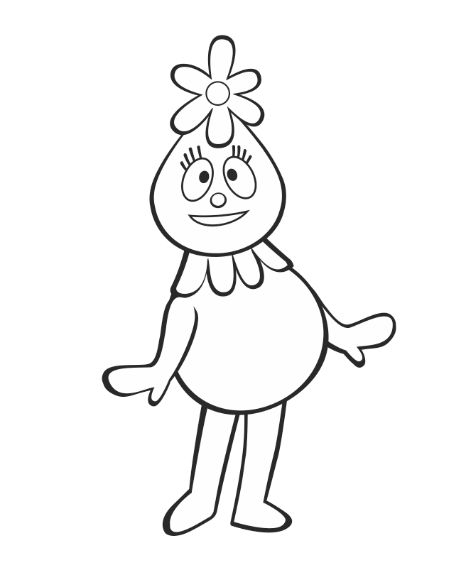 Foofa Yo Gabba Gabba Coloring Page