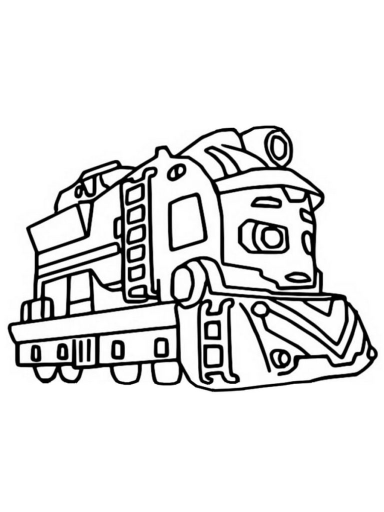 Freight Nate Mighty Express Coloring Page