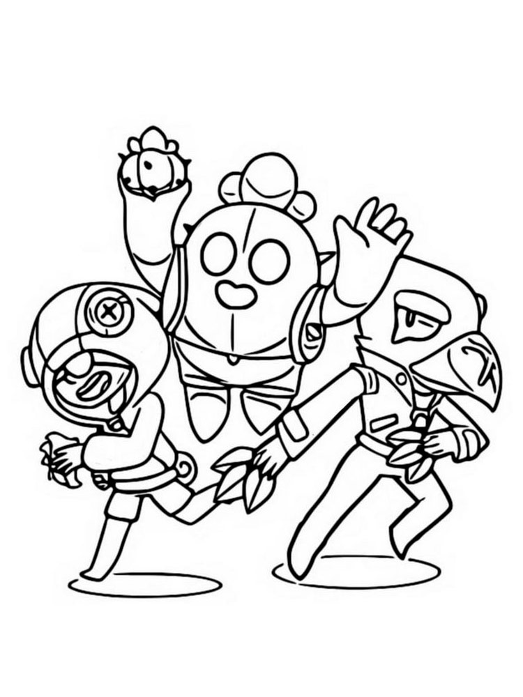 Fun Brawl Stars Coloring Page