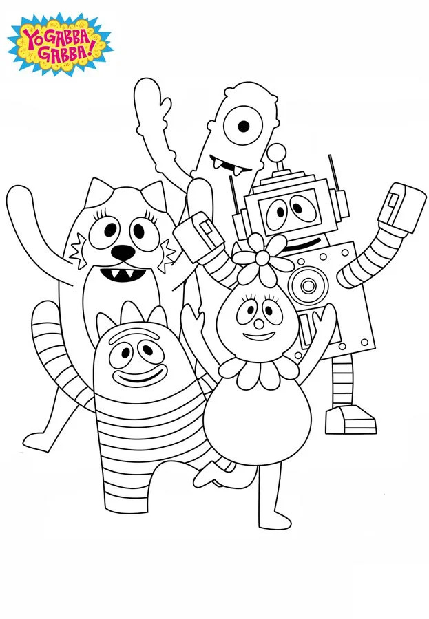 Fun Yo Gabba Gabba Coloring Pages