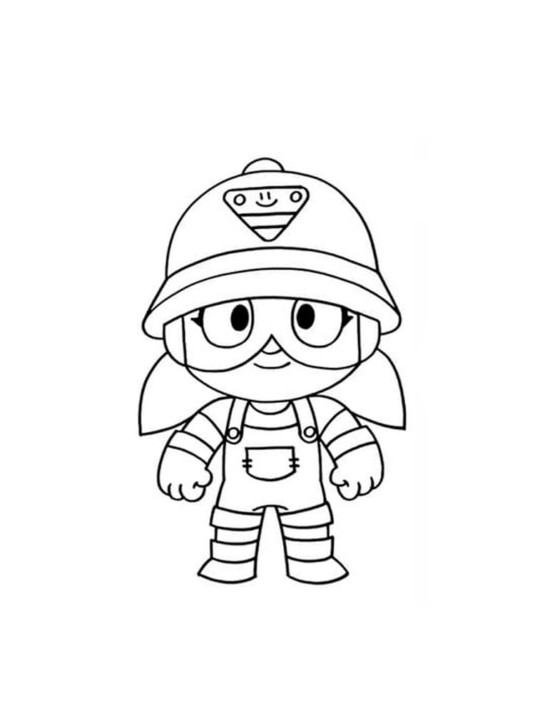 Jeki Brawl Stars Coloring Page